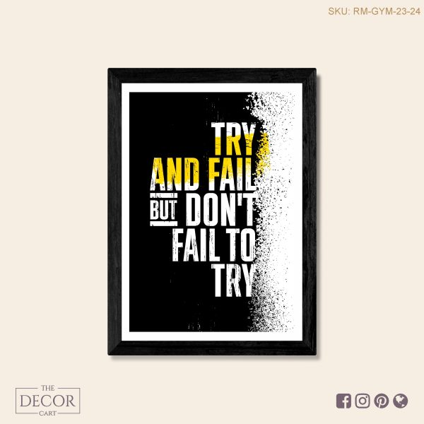 Don't Fail to try